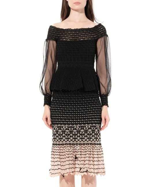 McQueen Black 'Criss Cross Dress, , Size: Small