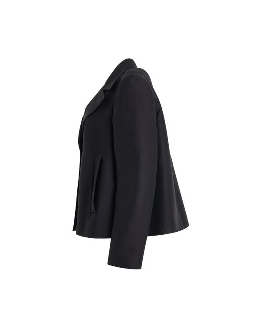 Marni Black 3 Button Flared Jacket, Long Sleeves, , 100% Cotton