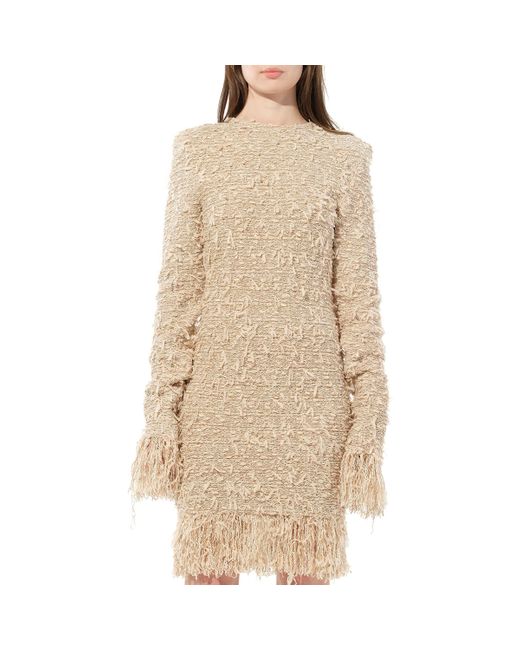 Balmain Natural Knit Dress Const