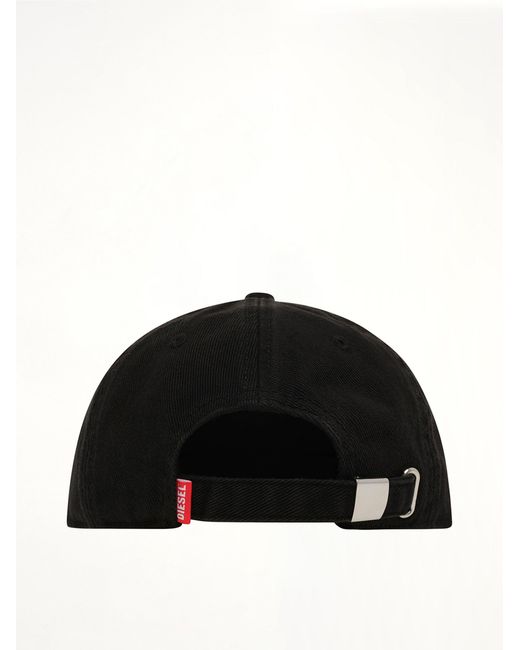 DIESEL Black C-Plak Cap for men