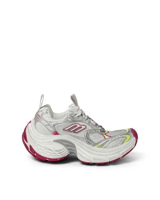 Balenciaga White 10Xl Sneakers, 100% Polyurethane