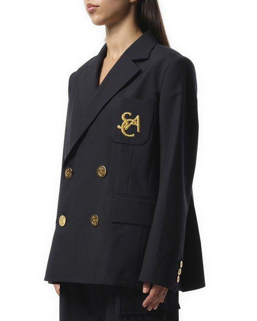 Sacai Black Emblem Suiting Jacket, 100% Cupro