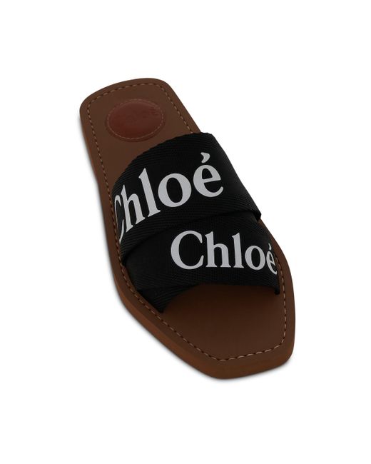 Woody flat mule in canvas sale