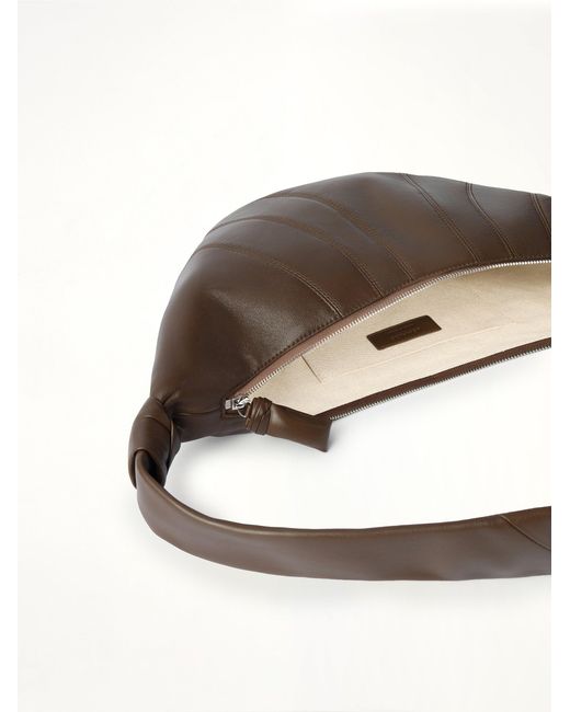 Lemaire Brown Croissant Medium Soft Nappa Leather Bag