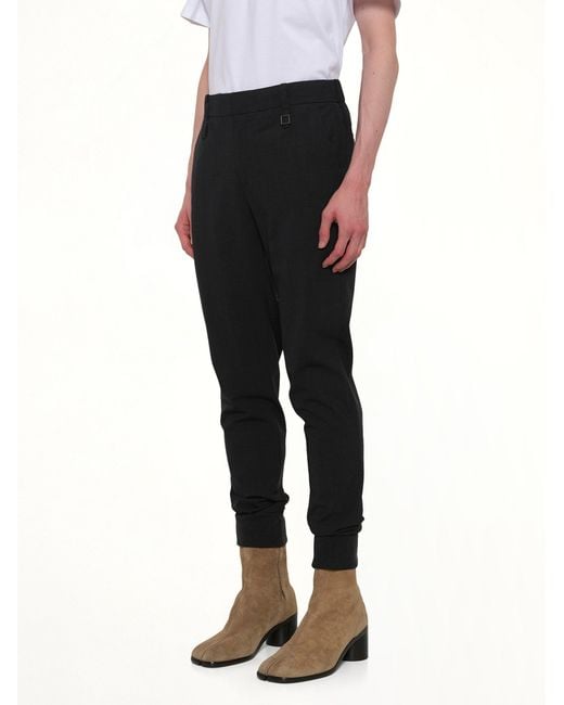 Wooyoungmi Black Cuffed Trouser for men