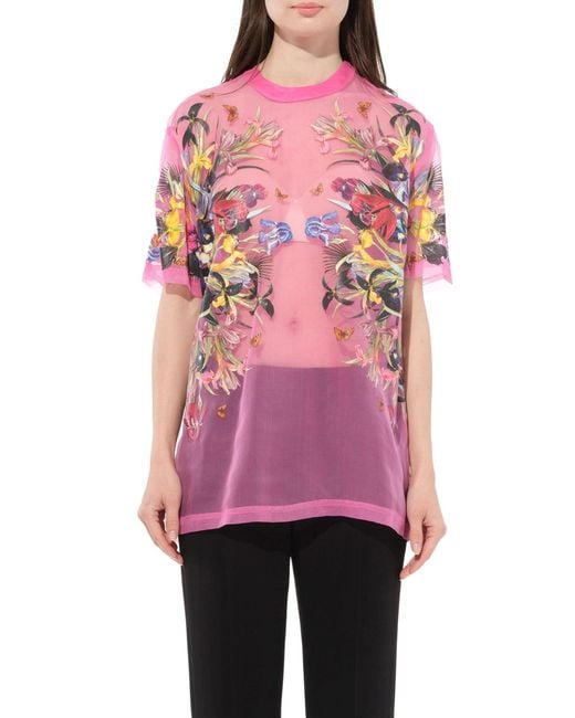 Givenchy Pink Silk Top