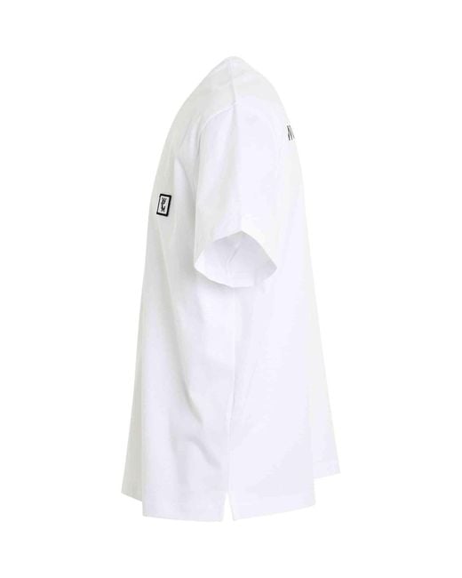Wooyoungmi White Wym Patch Logo T-Shirt for men