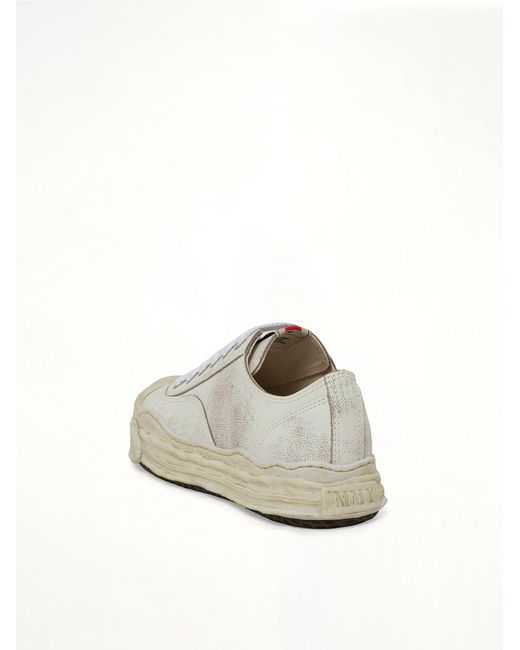 Maison Mihara Yasuhiro White Hank Og Shrink Leather Sneaker for men