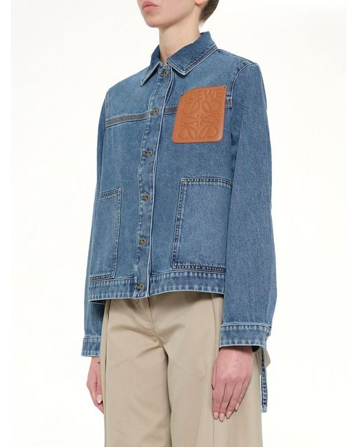 Loewe Blue Workwear Jacket