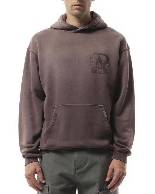 Represent Gray X Belstaff Outline Phoenix Hoodie, Long Sleeves, 100% Cotton, Size: Small for men