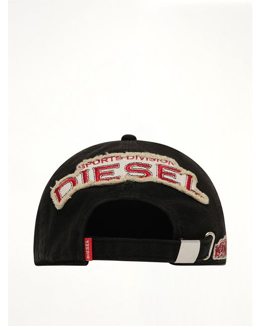 DIESEL Black C-Braff Cap for men