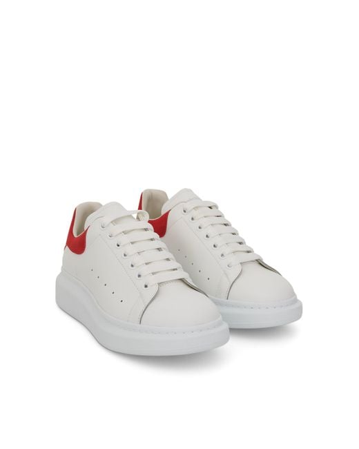 Alexander McQueen Larry Oversized Sneaker In White lust Red for