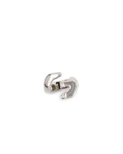 Givenchy White G Chain Open Ring