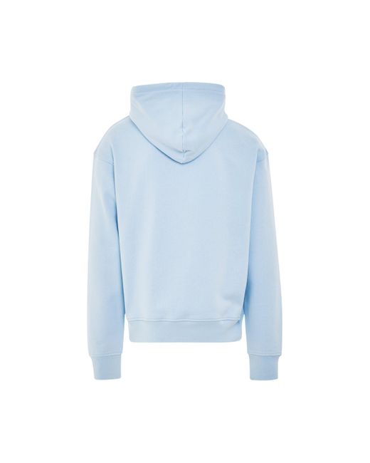 Jacquemus Blue 'Brode Embroidered Logo Hoodie, Long Sleeves, Light, 100% Cotton, Size: Small for men