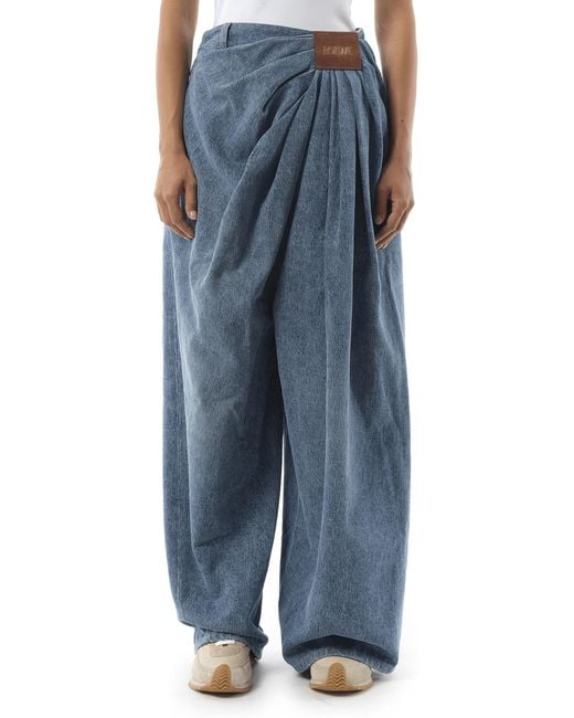 Loewe Blue Draped Jeans Af