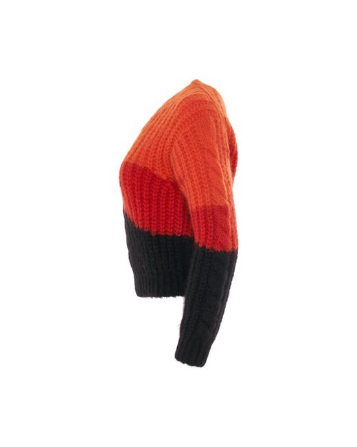 Alexander McQueen Multicolor Colourblock Knit Jumper