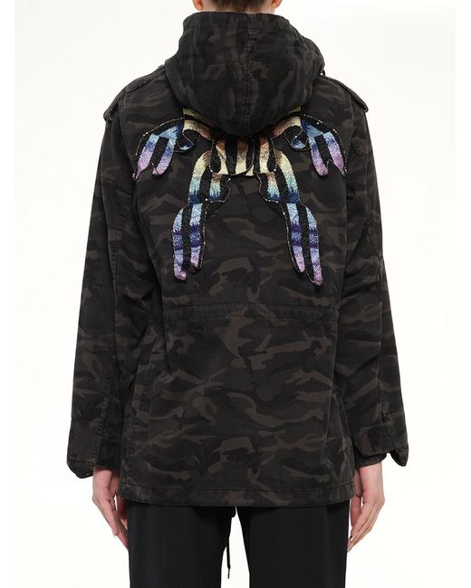 Marc Jacobs Black Anorak Jacket With Pin & Bow