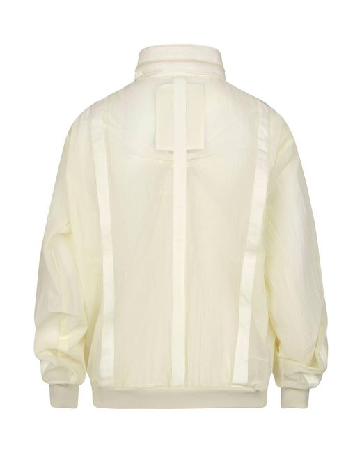 A_COLD_WALL* White Filament Bomber Jacket, 100% Nylon, Size: Large for men
