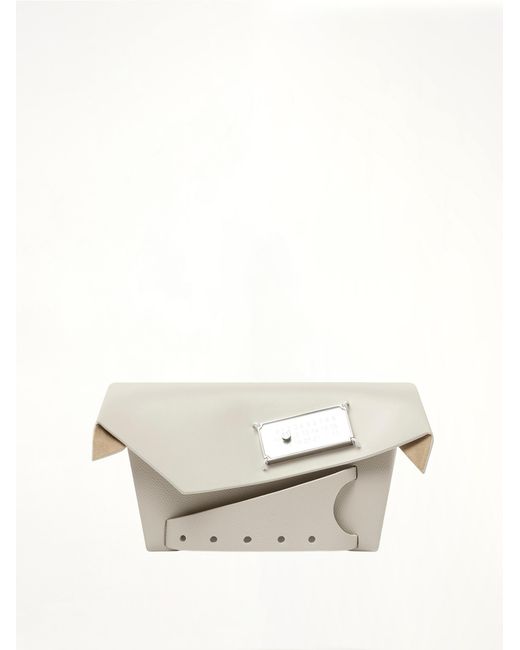 Maison Margiela White Snatched Classique Small Bag, 100% Calf Leather