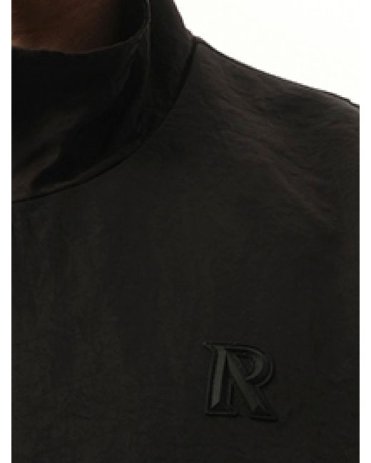 Represent Black Nylon Track Jacket, 100% Nylon, Size: Large for men