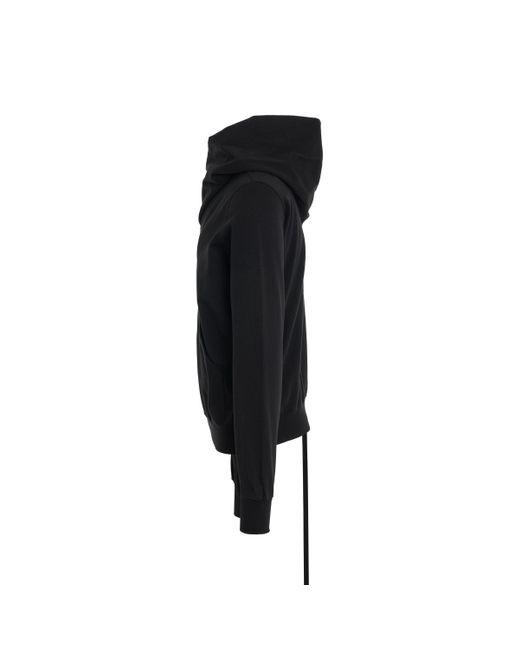 Rick Owens Black Furka Mountain Hoodie, Long Sleeves, , 100% Cotton, Size: Medium for men