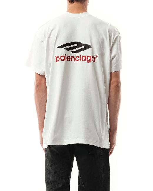 Balenciaga Natural Hotline Double Front Cotton T-Shirt for men