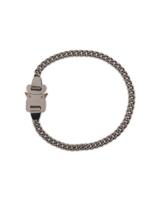 1017 ALYX 9SM Metallic Metal Buckle Necklace, , Size: Medium for men