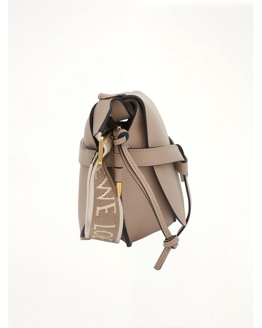 Loewe Natural Small Gate Bag, 100% Calf Leather
