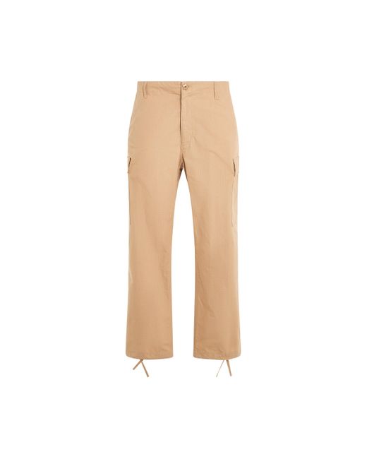 KENZO Natural Cargo Workwear Pants, , 100% Cotton, Size: Medium for men