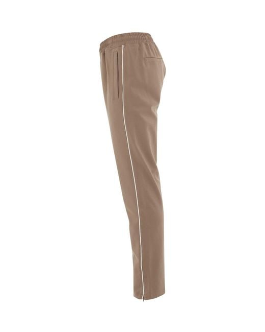 Represent Brown Interlock Split Trackpant, Size: Medium for men