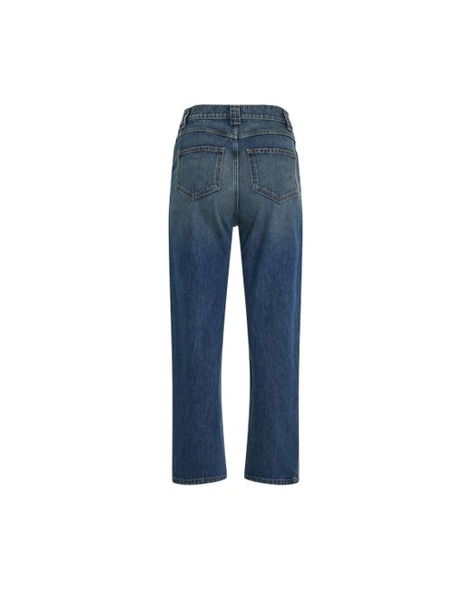 Khaite Blue Shalbi Jeans, , 100% Cotton