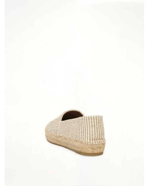 Céline Natural Triomphe Espadrille 05 With Embroidered P
