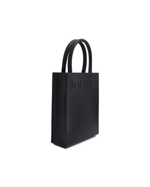 Loewe A5 Leather Tote Bag in Black | Lyst