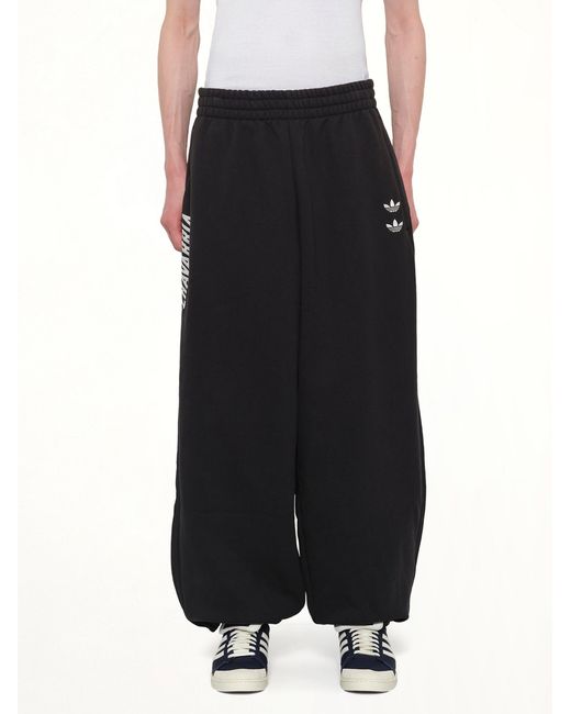 Willy Chavarria Black Adidas X Wc Heavy Sweatpants for men