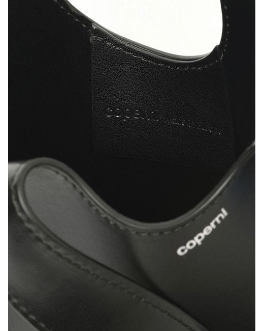 Coperni Black Crossbody Baby Heart Tote Bag