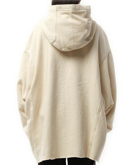 Rick Owens Natural Hollywood Peter Hoodie, 100% Cotton