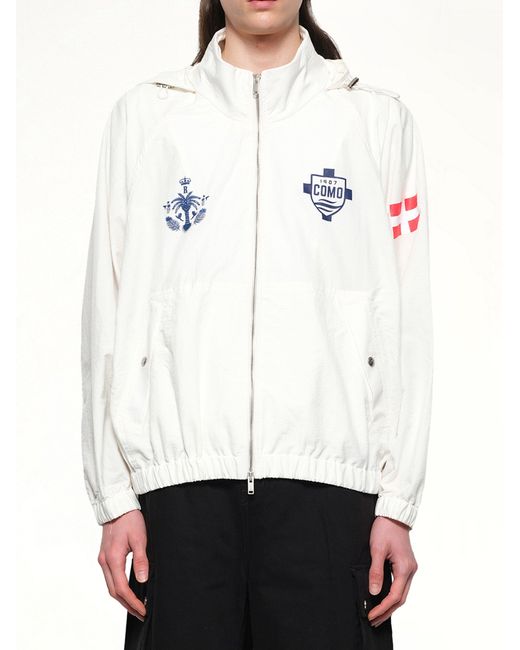 Rhude White Fc Como Track Jacket for men
