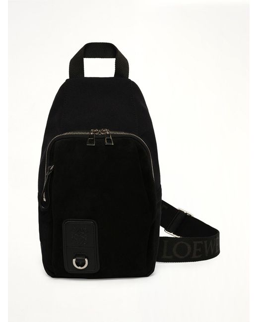 Loewe Black Flex Sling Bag for men