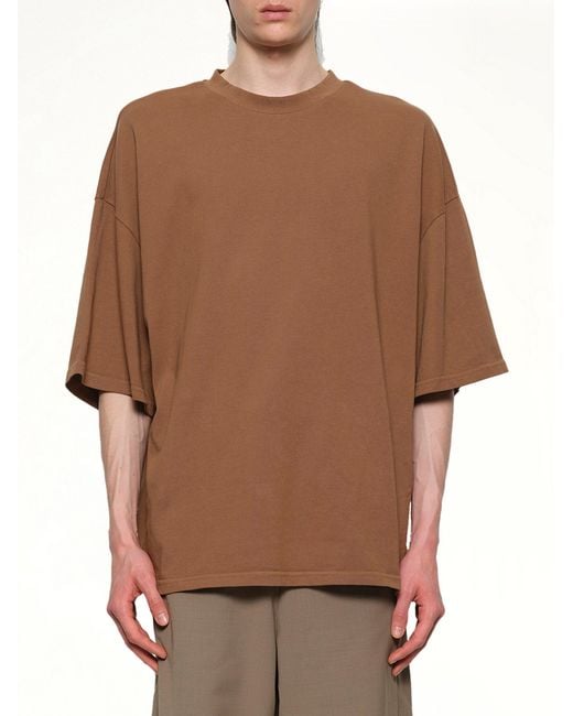 Entire studios Brown Heavy Boxy T-Shirt for men