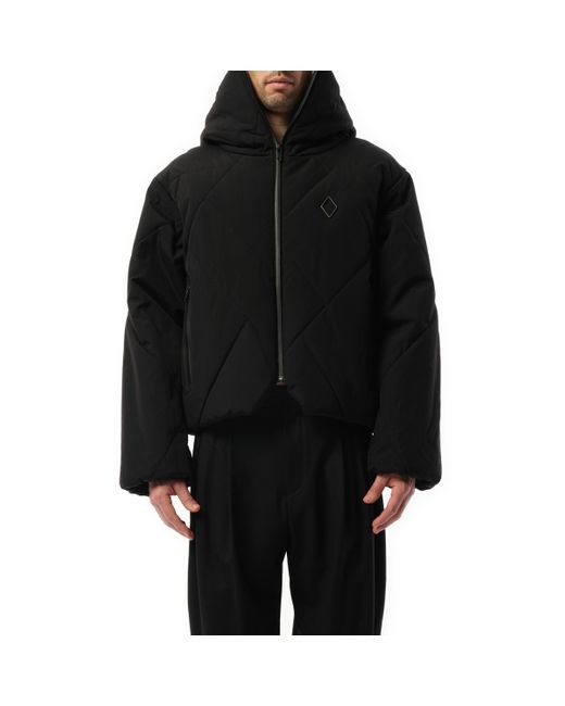 A_COLD_WALL* Black 'Shiro Hooded Puffer Jacket, Long Sleeves, , 100% Polyester, Size: Small for men