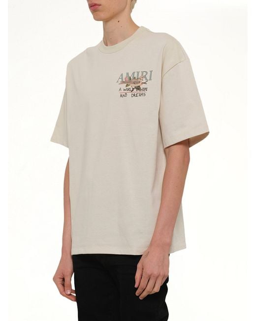 Amiri Natural Hope And Dreams Oversized T-Shirt for men