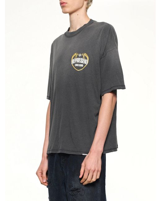Represent Gray Angel Border T-Shirt for men