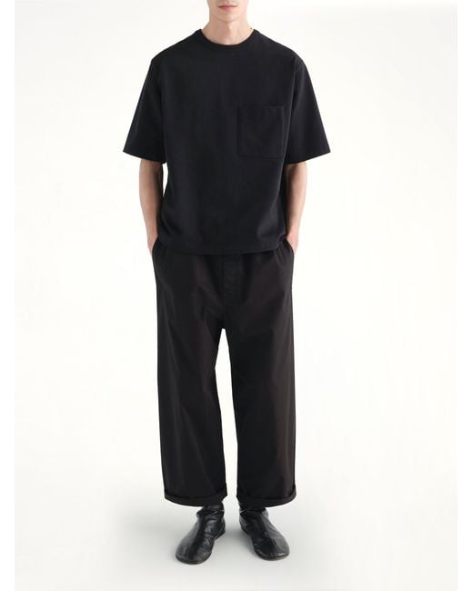 Lemaire Black Boxy T-Shirt for men