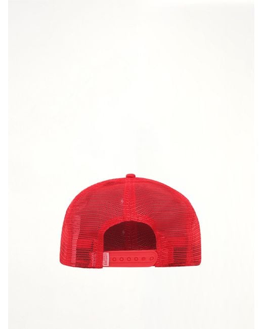 Kidsuper Red Puff Print Trucker Hat for men