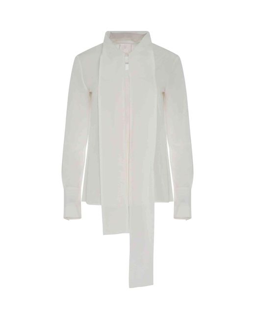 Givenchy White Silk Blouse