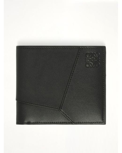 Loewe Black Puzzle Edge Bifold Wallet for men