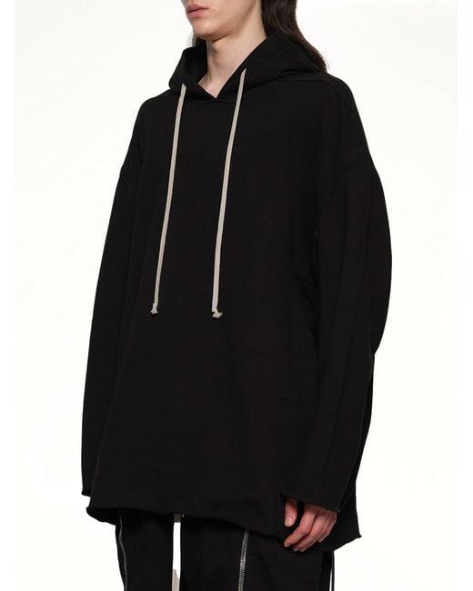 Rick Owens Black Peter Hoodie for men