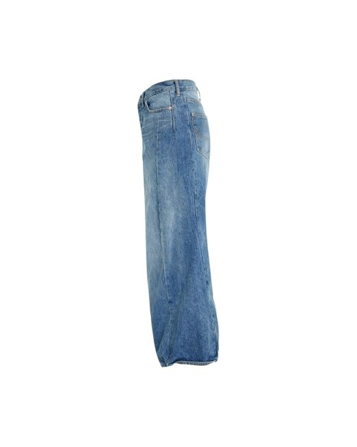 Doublet Blue Robot Legs Denim Pants, , 100% Cotton, Size: Medium for men