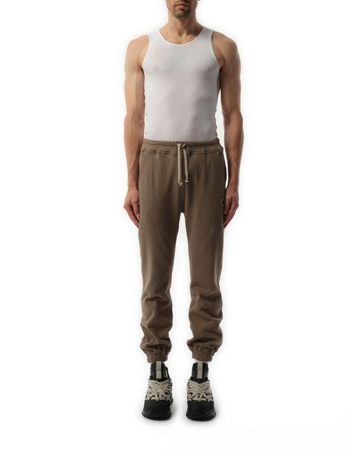 Rick Owens Brown X Moncler Joggers, 100% Cotton, Size: Small for men