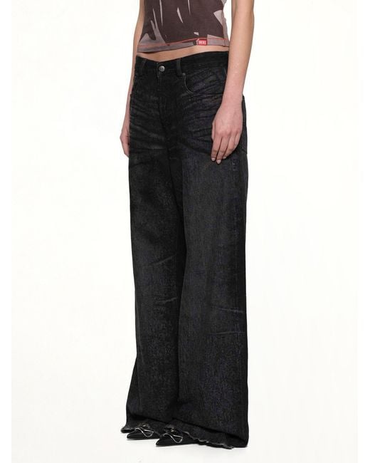 DIESEL Black 1996 D-Sire-Fsh1 Wide Jeans